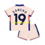 Camisolas de futebol Chelsea Jadon Sancho 19 Criança Equipamento Alternativa 2024/25 Manga Curta